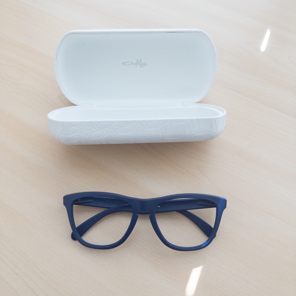 Oakley Unisex Eyeglasses 55 Navy Blue Frogskins OO9013-47 Matte Frame
